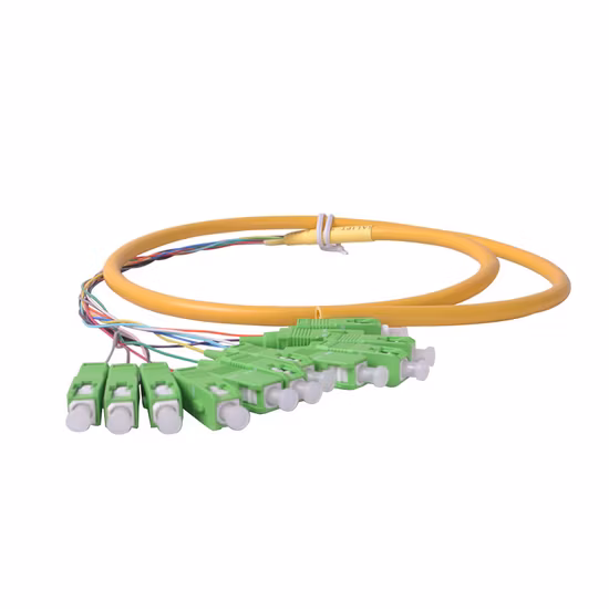 Cable de conexión dúplex de 12 núcleos de modo único Om3 MPO