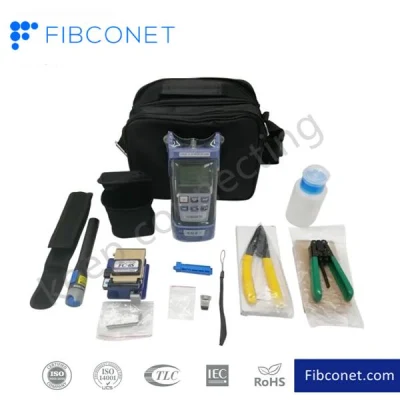 Fibconet FTTH Kit de herramientas de fibra óptica Bolsa Herramienta de cuchilla de fibra óptica